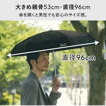 降溫熱賣 Wpc. IZA Compact ZA020 僅17cm長 全遮光晴雨摺疊傘【香港行貨】| 10,000mm暴雨級防護 | 減汗降溫中性商務隨身縮骨遮