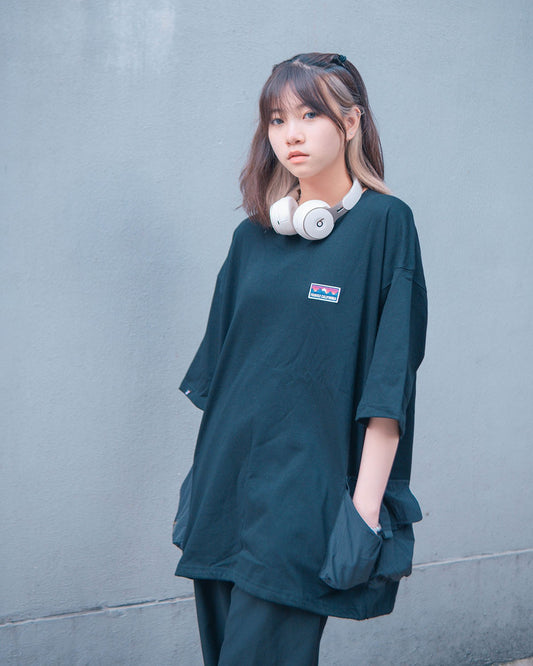 Fairfax Outdoor Pocket Tee Black black Japanese work pocket short-sleeved T-shirt