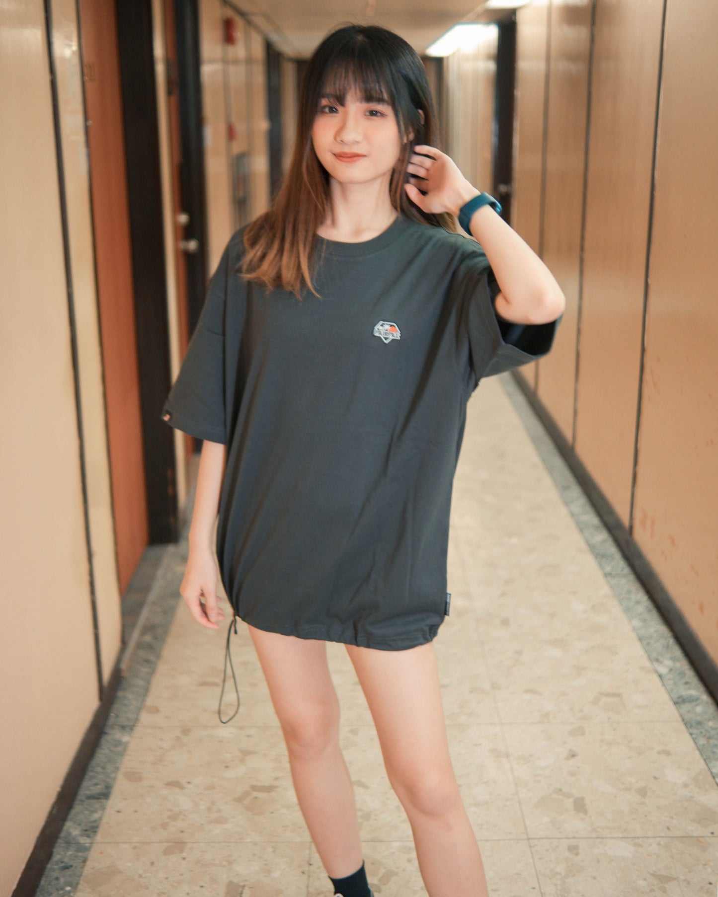 Fairfax Day & Night Graphic Tee Charcoal 灰黑色 工裝短袖T恤