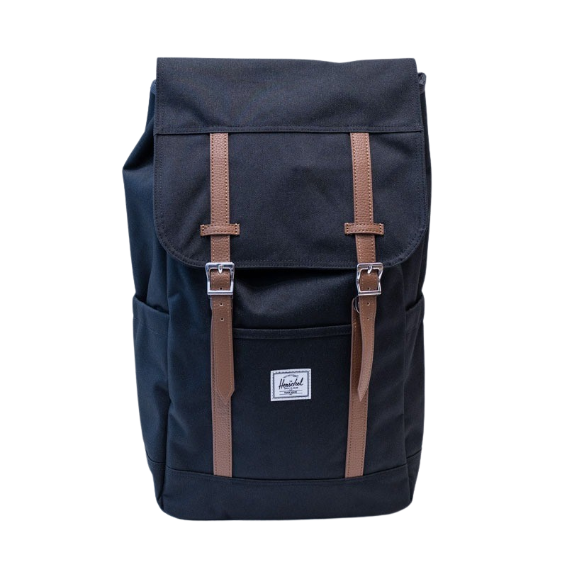 The new version of Herschel Retreat Backpack adds left and right side bags and back cache computer design 20 liters