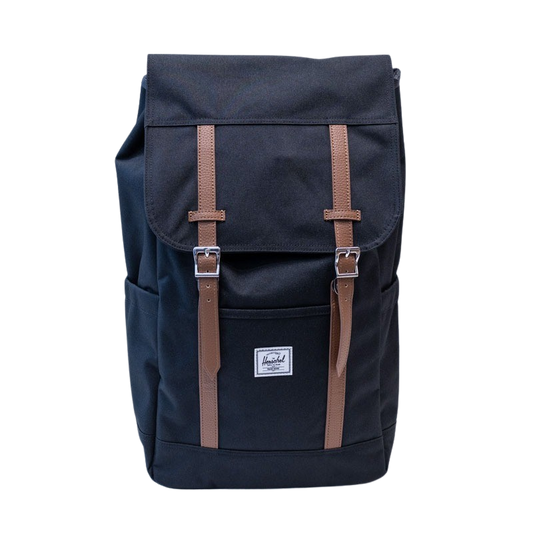 The new version of Herschel Retreat Backpack adds left and right side bags and back cache computer design 20 liters