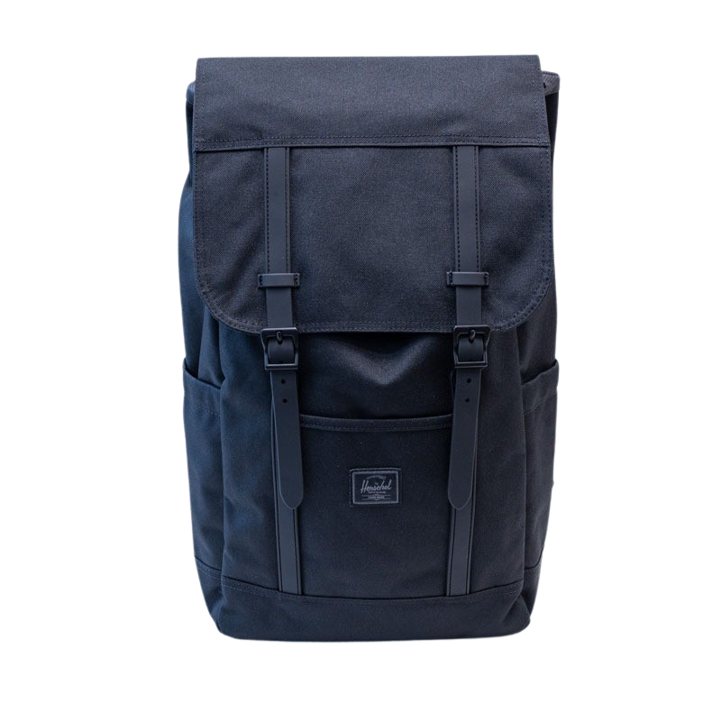 The new version of Herschel Retreat Backpack adds left and right side bags and back cache computer design 20 liters