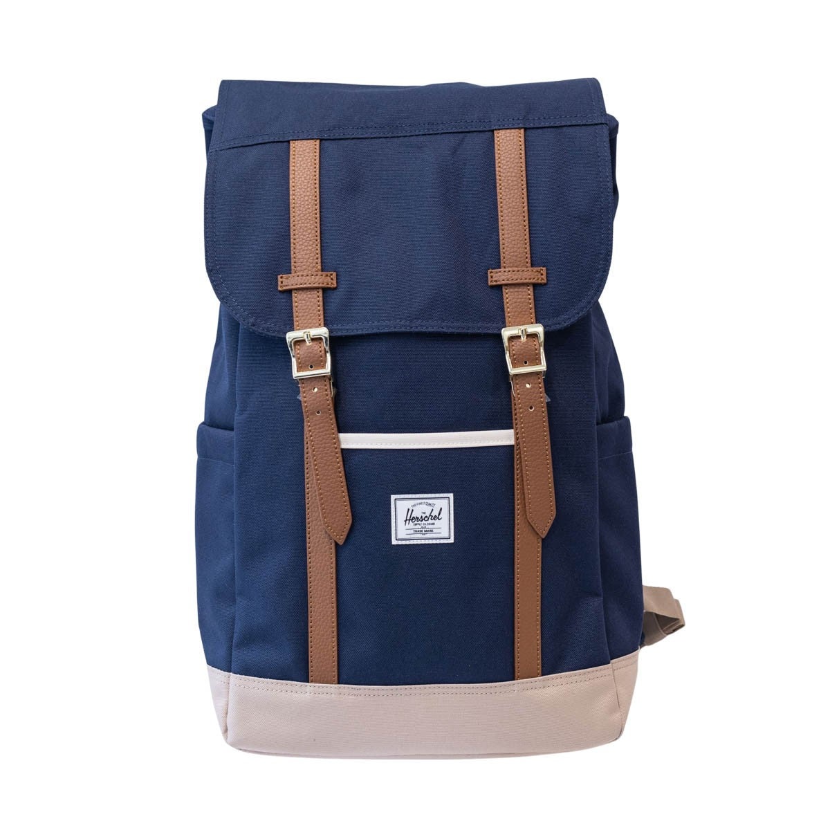 The new version of Herschel Retreat Backpack adds left and right side bags and back cache computer design 20 liters